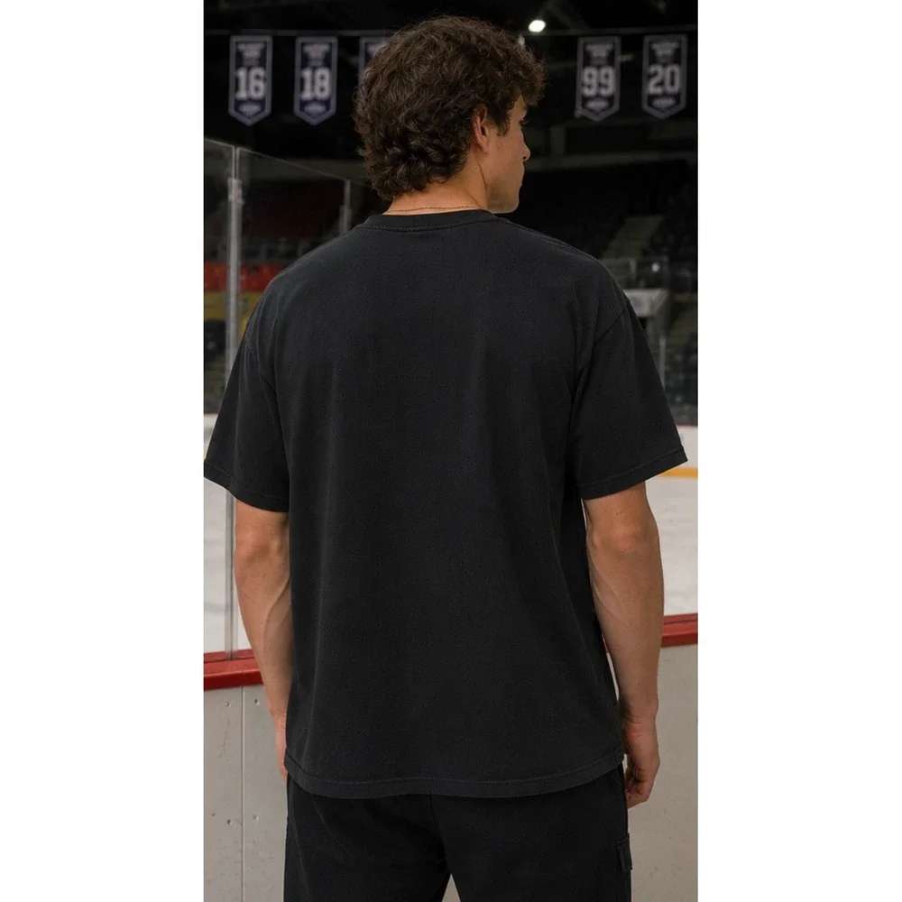 Vintage Reebok 2007 Memorial Cup Championship Hockey T-Shirt Men Large Black CHL